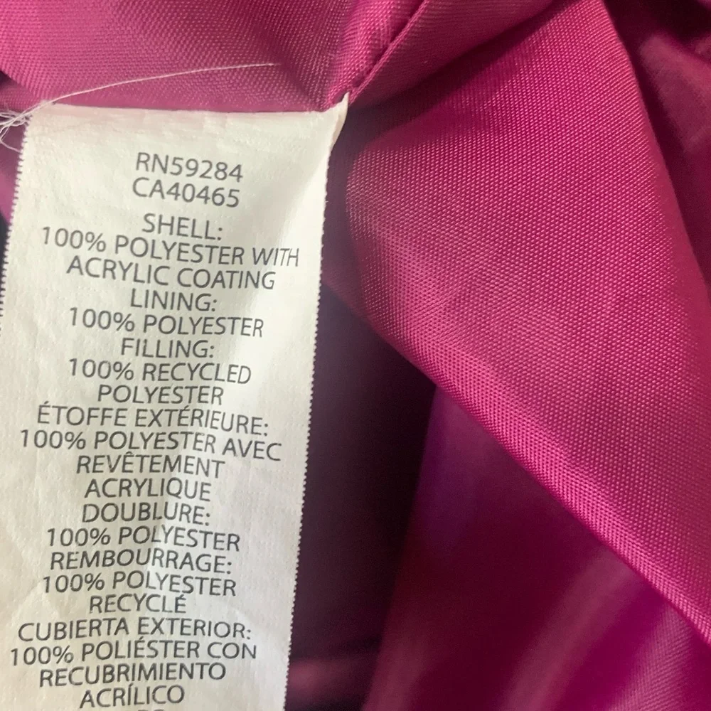 The Children's Place Fuchsia Puffer Jacket Girl 5-6